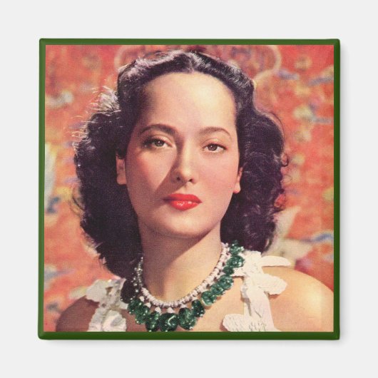 het mooie Merle Oberon Magneet (Voorkant)