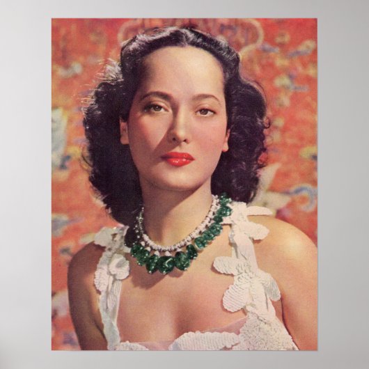 het mooie Merle Oberon Poster (Voorkant)