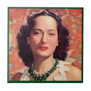 het mooie Merle Oberon Tegeltje