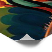 Het mooie Mexicaanse dorp in de bergen Poster (Hoek)