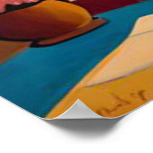 Het mooie Mexicaanse dorp in de bergen Poster (Hoek)