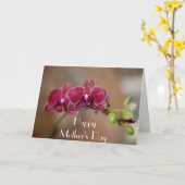 Het mooie Moederdag van de Orchidee Kaart (Gele Bloem)