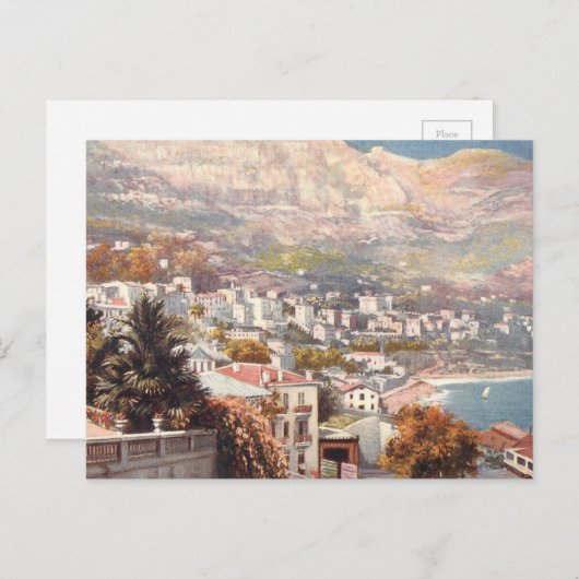 Het mooie Monte Carlo-Uitzicht Briefkaart (Voorkant / Achterkant)