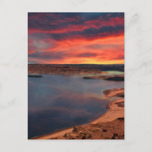 Het mooie natuur van het meer Powell Briefkaart