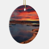 Het mooie natuur van het meer Powell Keramisch Ornament (Rechts)