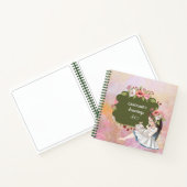 Het mooie Notitieboek van Girl, Bunny en Flowers (Binnen)