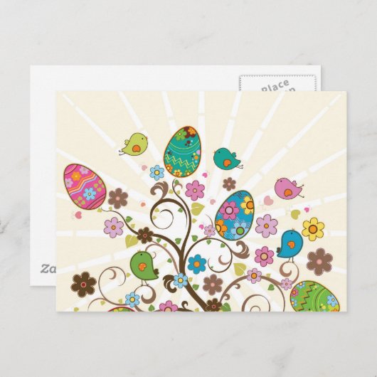 Het mooie Ontwerp van de Eieren van het Oosten! Briefkaart (Voorkant / Achterkant)