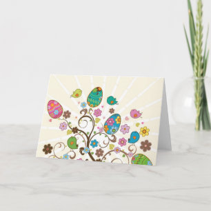 Het mooie Ontwerp van de Eieren van het Oosten! Feestdagen Kaart