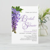 Het mooie Paarse Vrijgezellenfeest van Wisteria Fl Kaart (Staand voorkant)