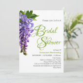 Het mooie Paarse Vrijgezellenfeest van Wisteria Fl Kaart (Staand voorkant)