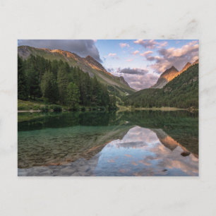 Het mooie Palpuogna-meer   Zwitserse Alpen Briefkaart