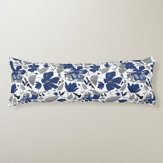 Het mooie patroon van Clematis Vine Floral Waterve Lichaamskussen (Voorkant)