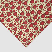 Het mooie Patroon van het Hart Grunge Tissuepapier (Detail)
