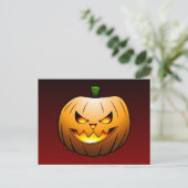 Het mooie pompoengesicht Jack O'lantern Briefkaart (Staand voorkant)