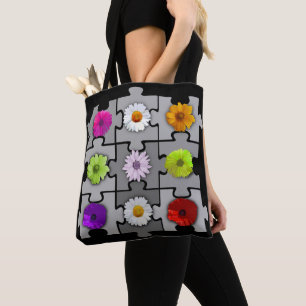 Het mooie Poppy Flower en Gerberas Pattern Tote Bag