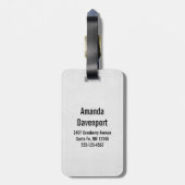 Het mooie portret van de Leopard-kop in de Waterve Bagagelabel (Achterkant verticaal)