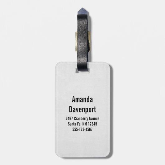 Het mooie portret van de Leopard-kop in de Waterve Bagagelabel (Achterkant verticaal)