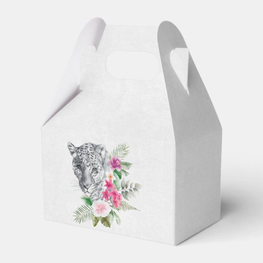 Het mooie portret van de Leopard-kop in de Waterve Bedankdoosjes (Achterkant)