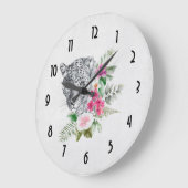 Het mooie portret van de Leopard-kop in de Waterve Grote Klok (Hoek)