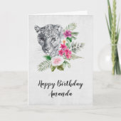 Het mooie portret van de Leopard-kop in de Waterve Kaart (Voorkant)