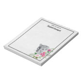 Het mooie portret van de Leopard-kop in de Waterve Notitieblok (Linkerzijde)