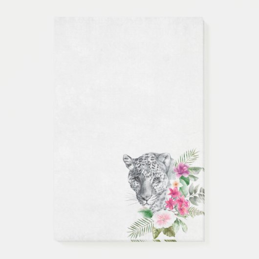 Het mooie portret van de Leopard-kop in de Waterve Post-it® Notes (Voorkant)