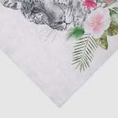 Het mooie portret van de Leopard-kop in de Waterve Tissuepapier (Detail)