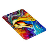 Het mooie portret van de regenboogpaard magneet (Rechterzijde)