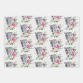 Het mooie portretpatroon van de Leopard Inpakpapier Vel (Voorkant 2)