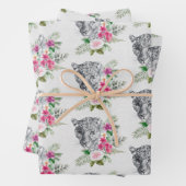 Het mooie portretpatroon van de Leopard Inpakpapier Vel (In situ)