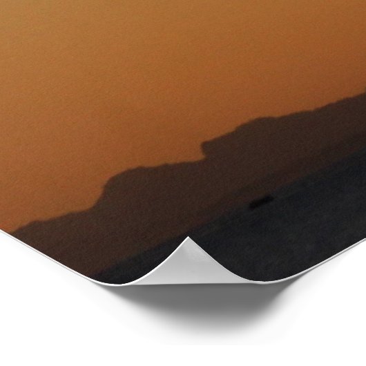 Het mooie Poster van Tranquil Sunset en Rainbow Qu (Hoek)