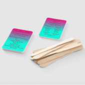 Het mooie programma Roze en Blue Ombre Wedding Handwaaier (Niet-gemonteerd)