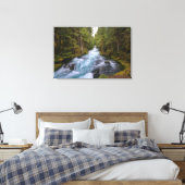 Het mooie Roaring-bos van bomen Canvas Afdruk (Insitu (Slaapkamer))