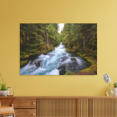 Het mooie Roaring-bos van bomen Canvas Afdruk (Insitu (Woonkamer))