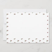 Het mooie Roos Floral Pattern denken aan jou! Kaart (Achterkant)