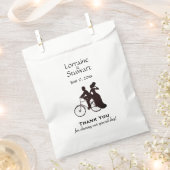 Het mooie Rustische Bicycle Weddenschap Dank je Bedankzakje (Geknipt)