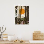Het mooie stille bos poster (Keuken)
