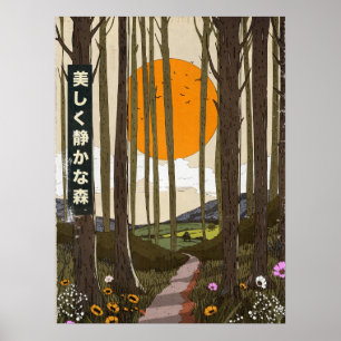 Het mooie stille bos poster