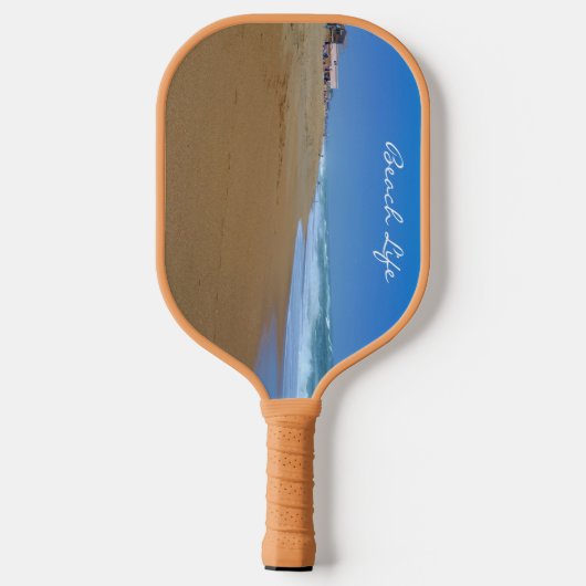 Het mooie strand van Shirley Taylor Pickleball Paddle (Achterkant)