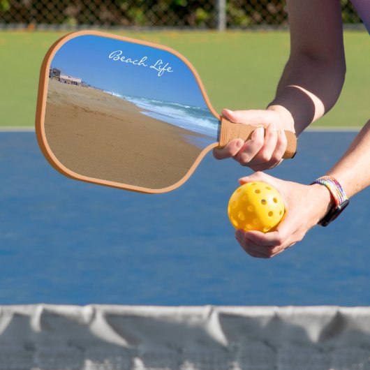 Het mooie strand van Shirley Taylor Pickleball Paddle (Insitu)