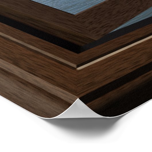 Het mooie Uitzicht van het raam van het schildluim Poster (Hoek)