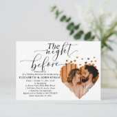 Het mooie van de nacht voor het repetitief eten kaart (Staand voorkant)