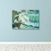 Het mooie van een sterk surf canvas afdruk (Insitu (Houten vloer))