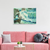 Het mooie van een sterk surf canvas afdruk (Insitu (Woonkamer))
