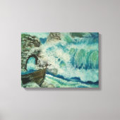 Het mooie van een sterk surf canvas afdruk (Voorkant)