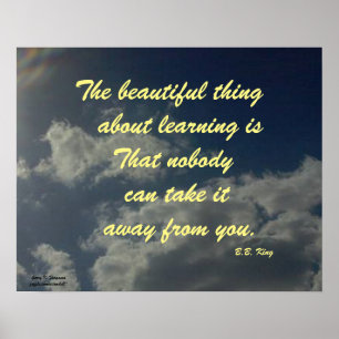 HET MOOIE VAN HET LEREN B.B.KING POSTER