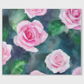 Het mooie Waterverf roze roze Collectie van Trendy Cadeaupapier (Vlak)