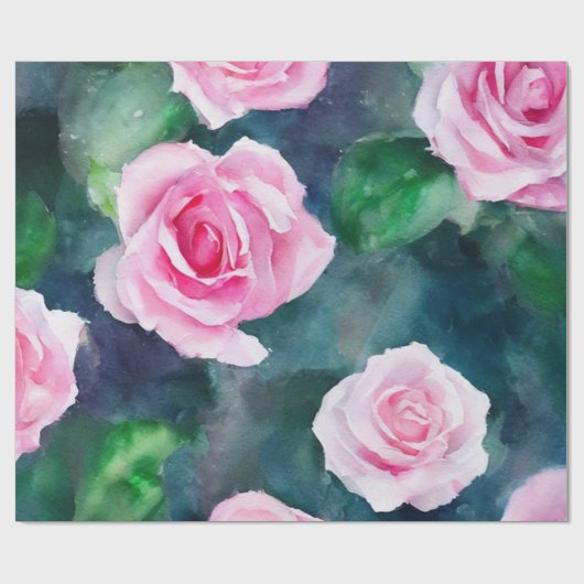 Het mooie Waterverf roze roze Collectie van Trendy Cadeaupapier (Vlak)