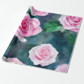 Het mooie Waterverf roze roze Collectie van Trendy Cadeaupapier (Uitgerold)