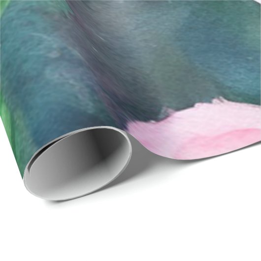 Het mooie Waterverf roze roze Collectie van Trendy Cadeaupapier (Rol Hoek)